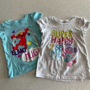Sesame Street Elmo and Abby shirt BUNDLE